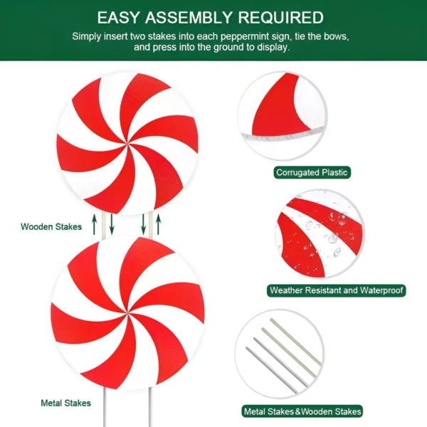 Christmas Yard Signs with Stakes - Image 5
