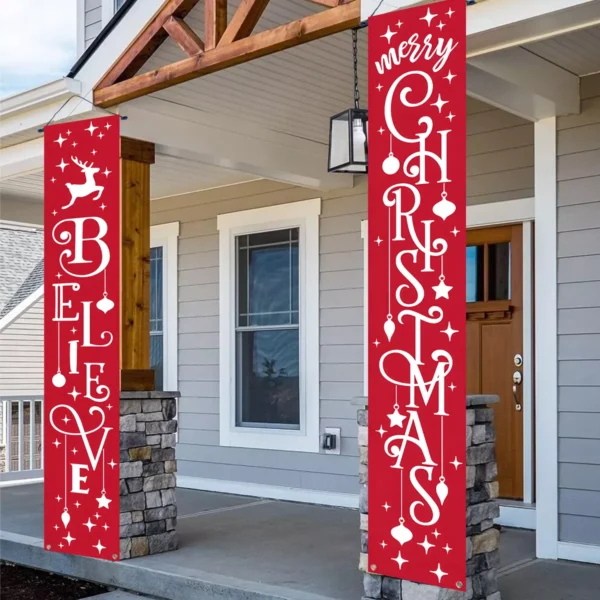 Festive Santa Claus Door Banner - Image 5