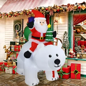 LED Lighted Christmas Inflatable Decoration - Indoor & Outdoor Holiday Ornament