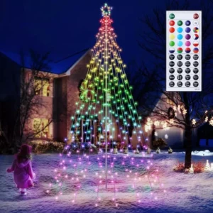 Outdoor Star Christmas Lights with Remote