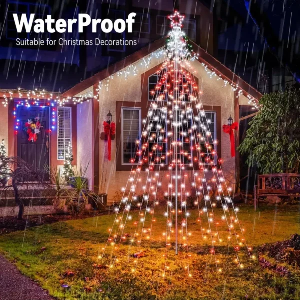 Outdoor Star Christmas Lights with Remote - Image 4