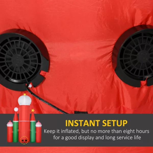 LED Santa Claus Inflatable Decoration - Image 4