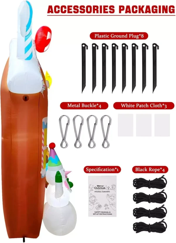 10FT Christmas Inflatable Arch - Image 5