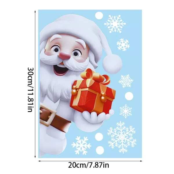 9-Piece Christmas Window Stickers Set - Image 7