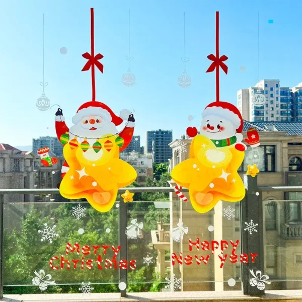 Festive Santa Claus Christmas Window Sticker - Image 6