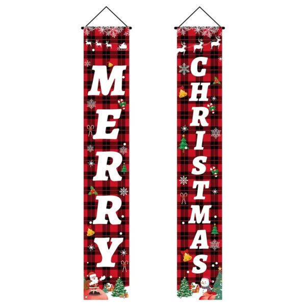 Christmas Santa and Snowman Door Couplet - Image 6
