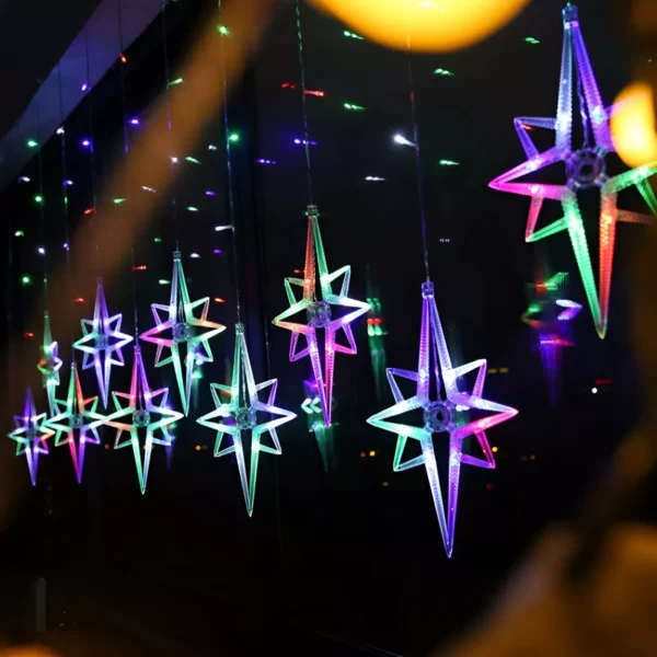 Christmas Polaris Solar Curtain Lights - Image 5