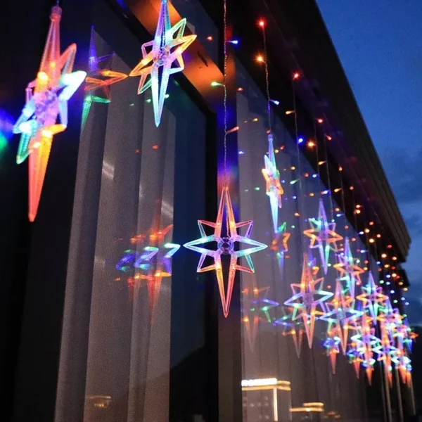 Christmas Polaris Solar Curtain Lights - Image 6