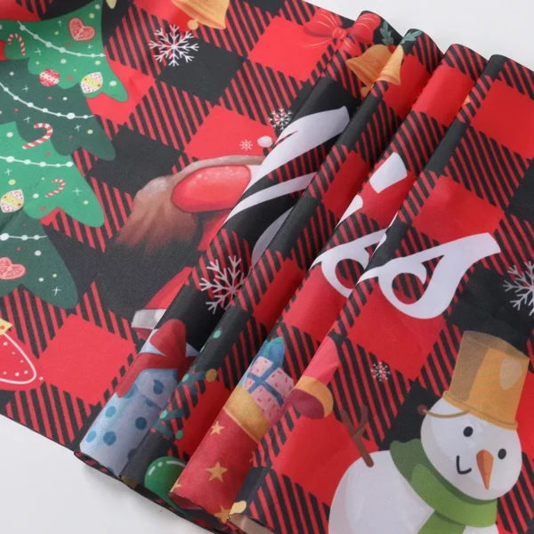 Festive Snowman & Santa Christmas Banner Backdrop - Image 4
