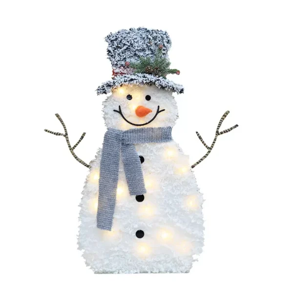 Glowing Family of Three Snowman Ornaments - Image 5