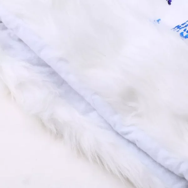 White Plush Christmas Hat - Image 6