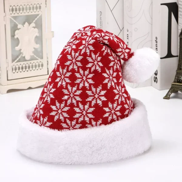 Festive Snowflake Elk Christmas Hat - Image 5
