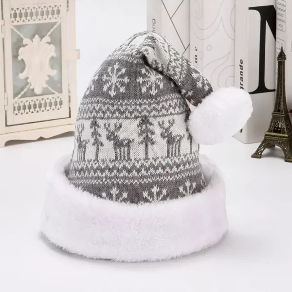 Festive Snowflake Elk Christmas Hat - Image 4
