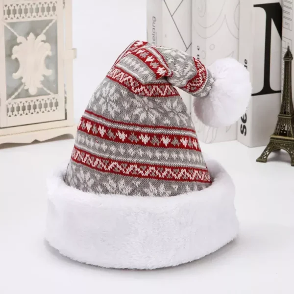 Festive Snowflake Elk Christmas Hat - Image 7