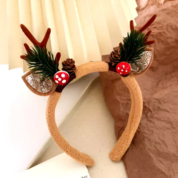 Christmas Deer Horn Hair Band - Image 4