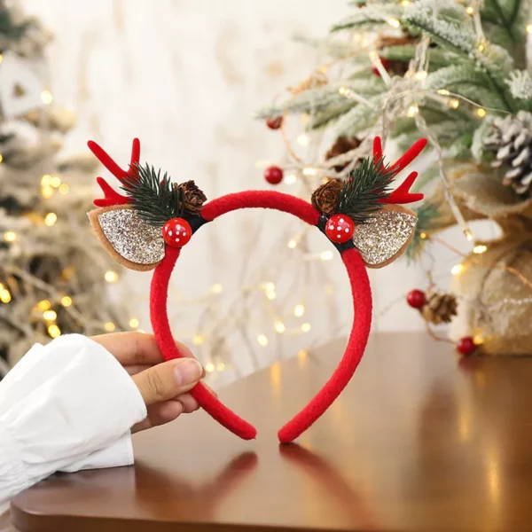 Christmas Deer Horn Hair Band - Image 6