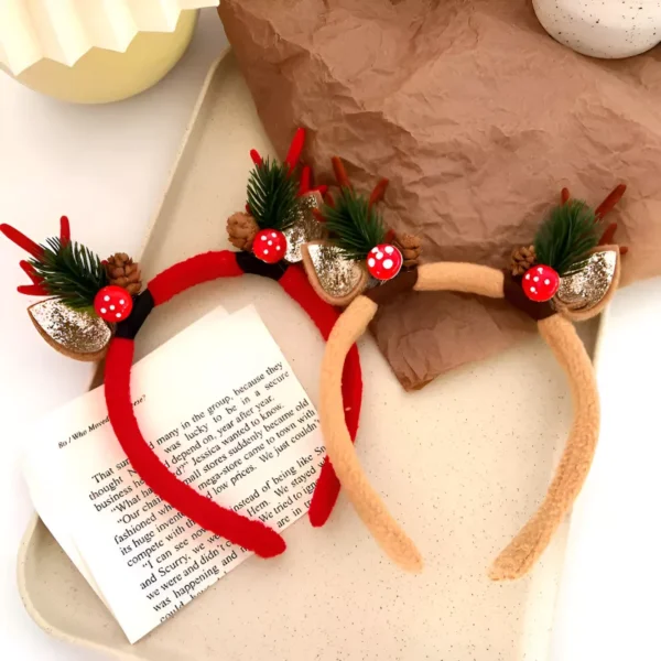 Christmas Deer Horn Hair Band - Image 2