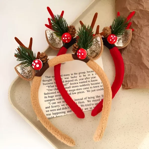 Christmas Deer Horn Hair Band - Image 3