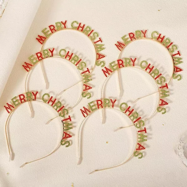Merry Christmas Rhinestone Headband