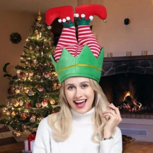 Funny Christmas Hat - Santa Claus Lower Body Decorative Holiday Hat for Adults