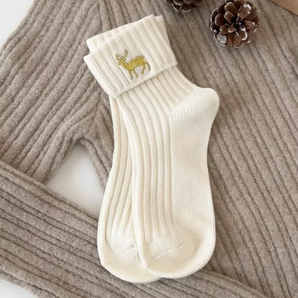 3 Pcs Women’s Christmas Cartoon Socks - Image 4