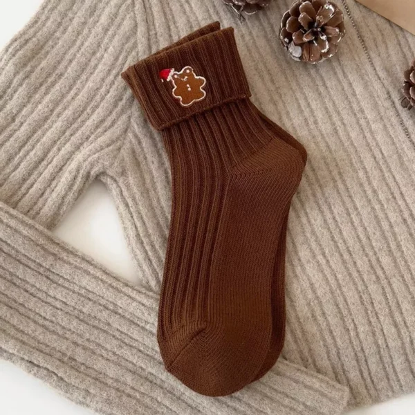 3 Pcs Women’s Christmas Cartoon Socks - Image 5