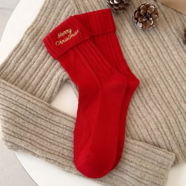3 Pcs Women’s Christmas Cartoon Socks - Image 6