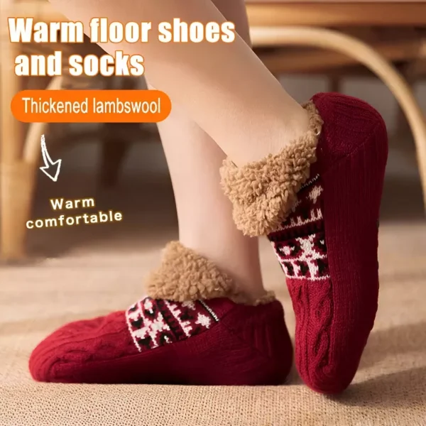Non-slip Fleece Warm Sleeping Socks - Image 2
