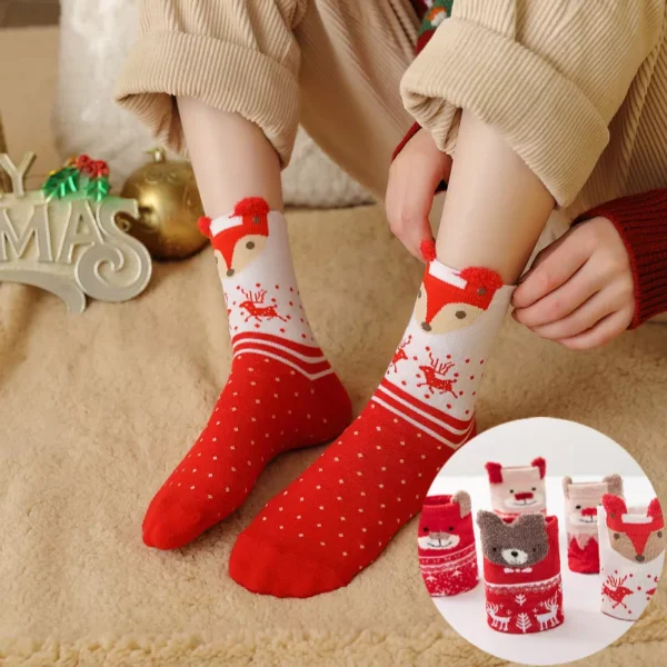 Cartoon Christmas Socks Ornaments - Image 3