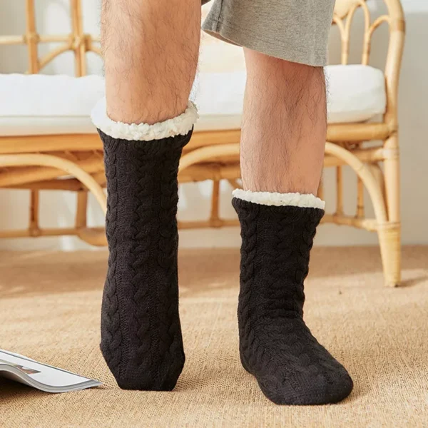 Warm & Fluffy Non-Slip Sleep Socks for Cozy Comfort - Image 5