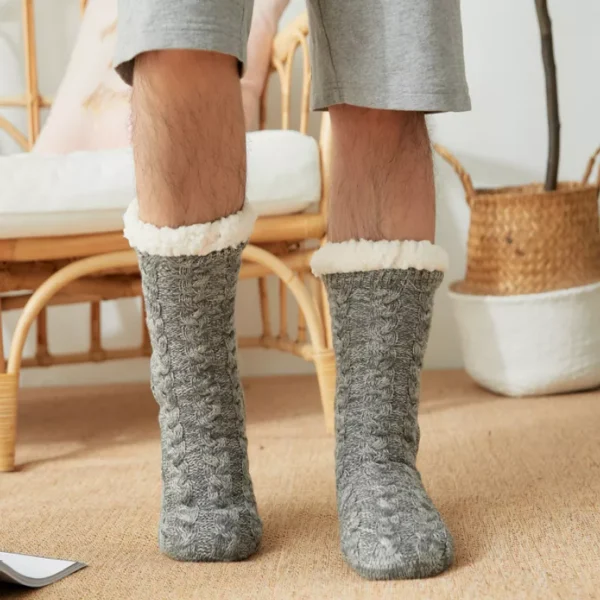 Warm & Fluffy Non-Slip Sleep Socks for Cozy Comfort - Image 3