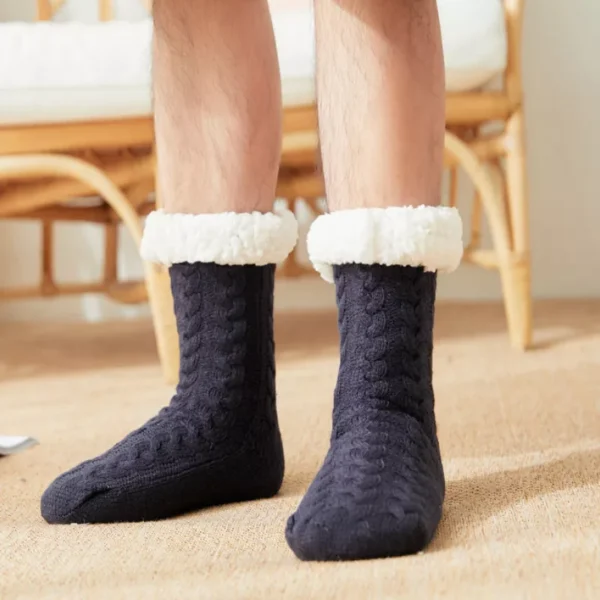 Warm & Fluffy Non-Slip Sleep Socks for Cozy Comfort - Image 4