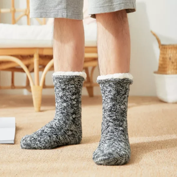 Warm & Fluffy Non-Slip Sleep Socks for Cozy Comfort - Image 2