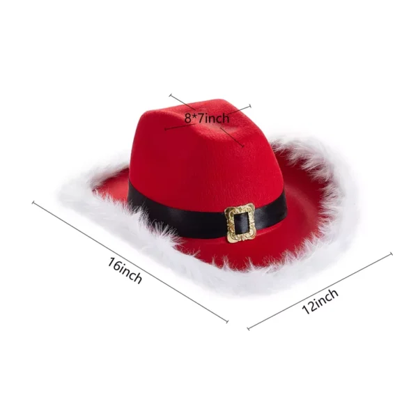 Western Christmas Cowboy Hat for Women and Men - Image 6