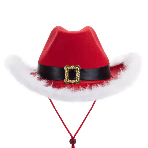 Western Christmas Cowboy Hat for Women and Men - Image 3