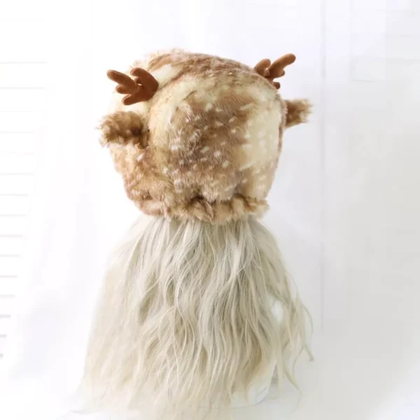 Cozy Winter Hat with Antler Earmuffs for Women - Image 3