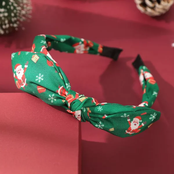 Christmas Snowflake Bow Knot Headband - Image 5