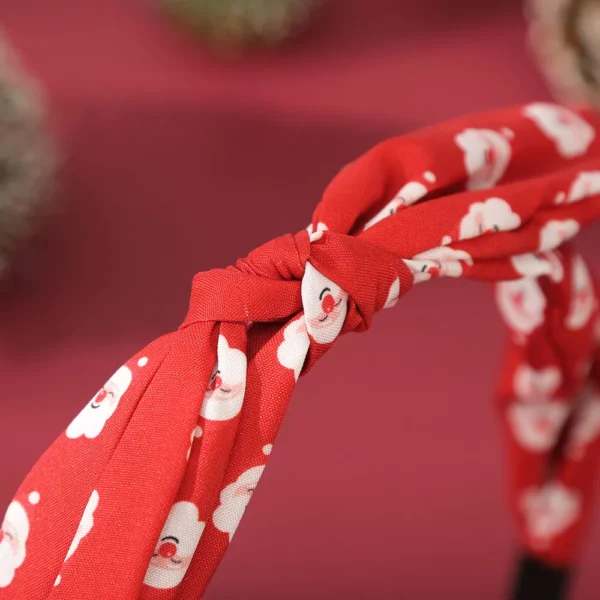 Christmas Snowflake Bow Knot Headband - Image 4