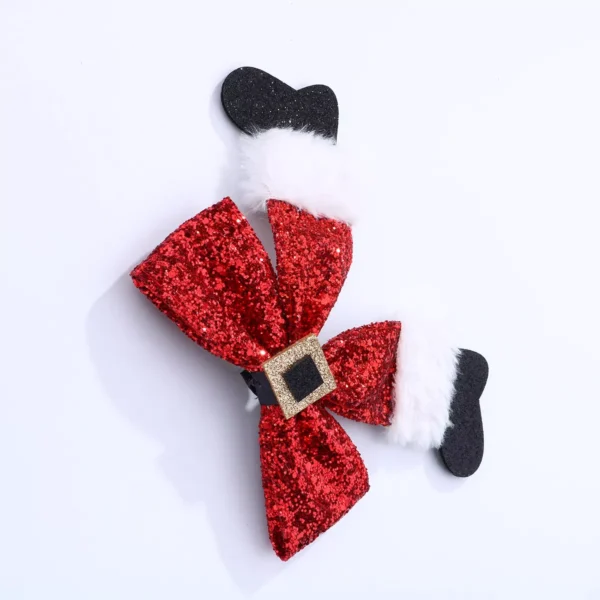Women's Red Bow Hair Clip - Image 5