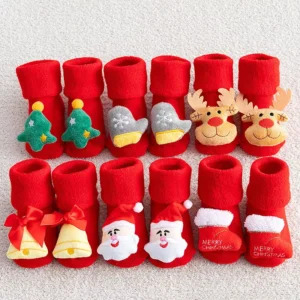 Winter Baby Socks Non-Slip Cotton Socks for Infants and Toddlers