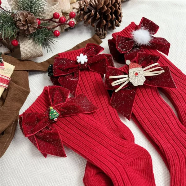 Winter Christmas Knee High Socks - Image 5