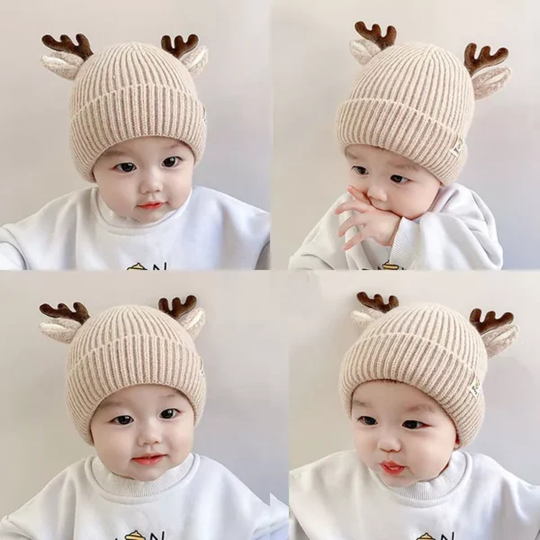 Cute Toddler Christmas Hat with Elk Ears - Image 3