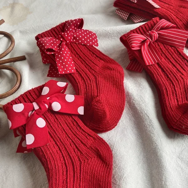 Baby Girls Knee High Christmas Socks - Image 4