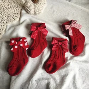 Baby Girls Knee High Christmas Socks