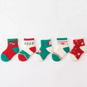 5 Pairs Baby Christmas Socks