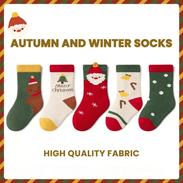 Elastic Junior Mid-Tube Socks - Image 3