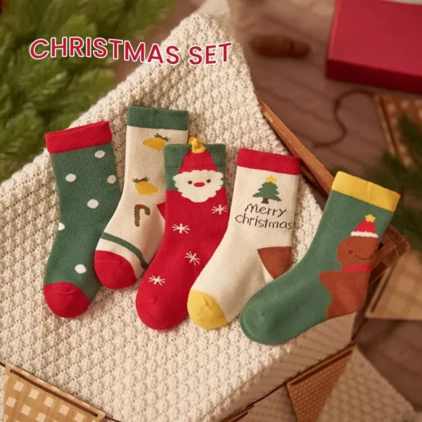Elastic Junior Mid-Tube Socks - Image 2