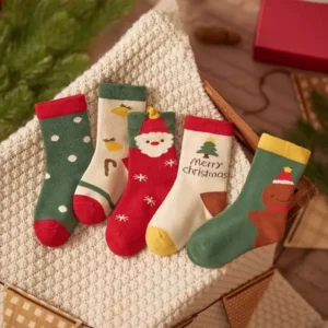 Elastic Junior Mid-Tube Socks