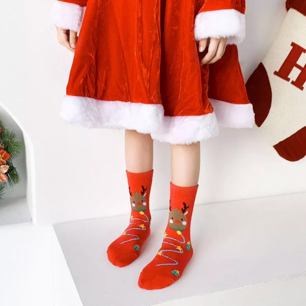 Kids Christmas Cotton Socks - Image 2