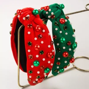 Christmas Pearl Rhinestone Hairband